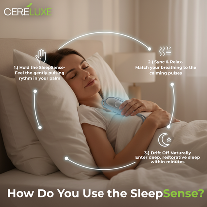 Overcome Insomnia, Ease Anxiety, and Wake Up Energized with Cereluxe SleepSense.